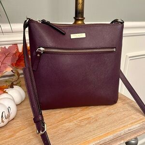 Kate Spade Deep Burgandy Crossbody Bag